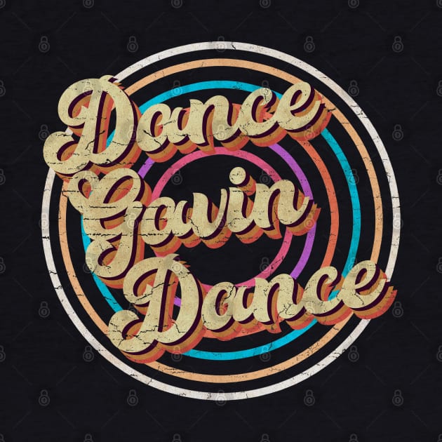 vintage circle line color Dance Gavin Dance by KirikKikuk.Store